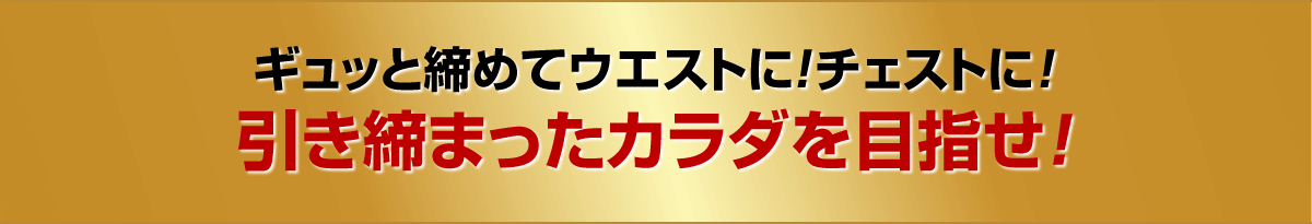 ギュッと締めてウエストに！チェストに！インナーマッスル強化サポート